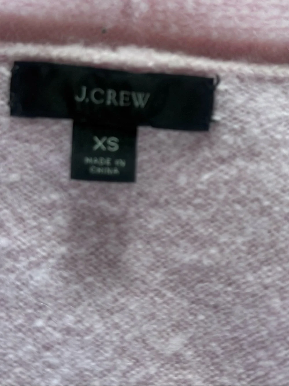 J. Crew Pale Pink V-Neck Sweater XS